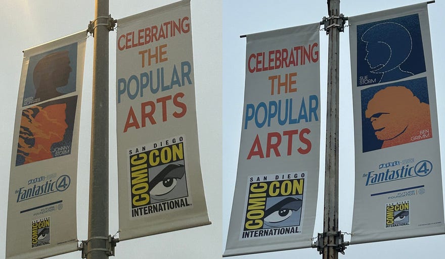 The Fantastic 4 SDCC Banners