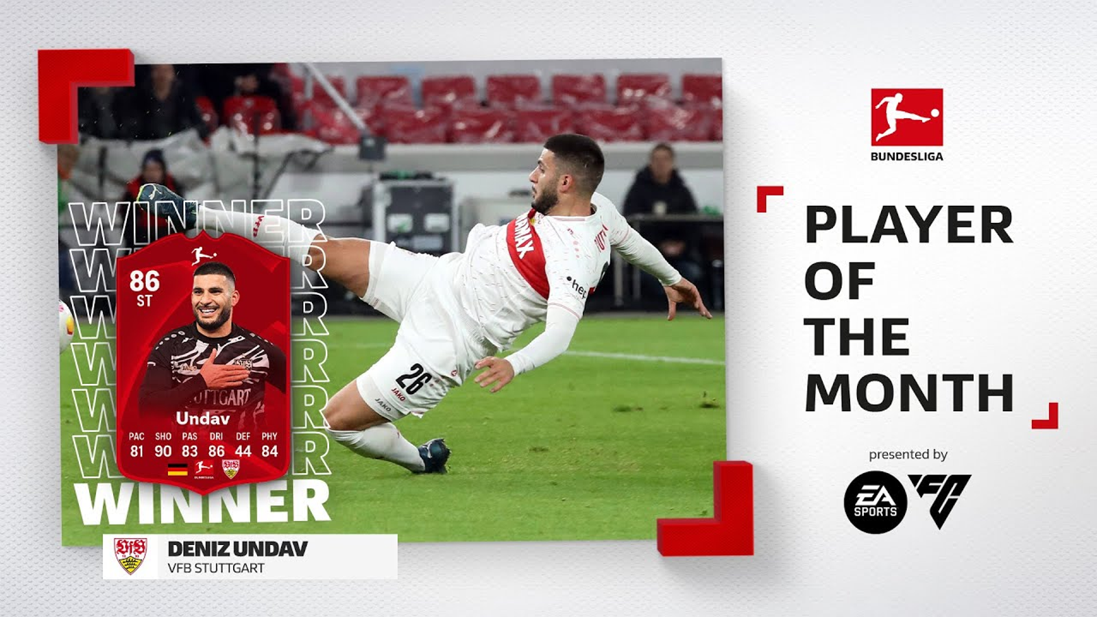 EA Sports FC 24 - Deniz Undav is Bundesliga Player Of The Month (POTM) for  November •