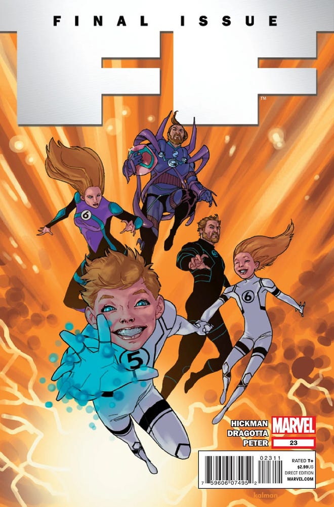 Cover of the final issue of FF