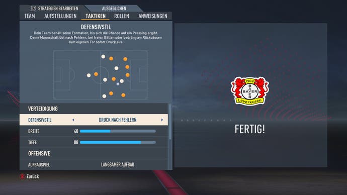 Ihr könnt die Taktik in FIFA 23 anpassen.