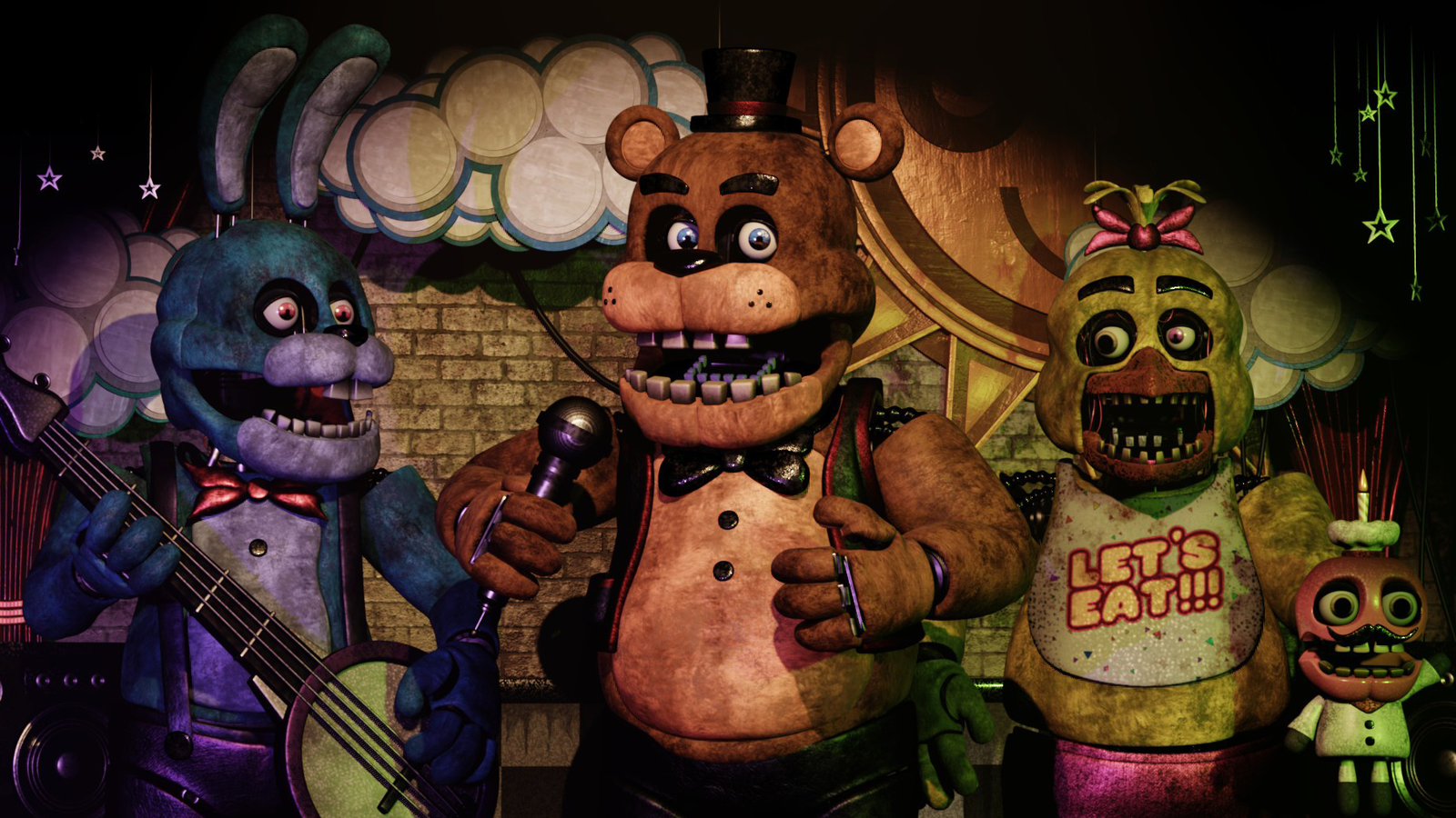 FNAF BR - FIVE NIGHTS AT FREDDY'S 4 ANIMATRONICS:NIGHTMARE