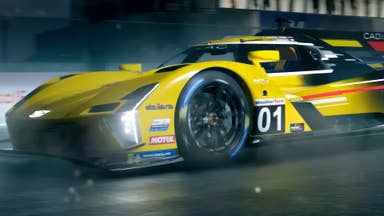 forza motorsport (2023) key art showing a yellow race car