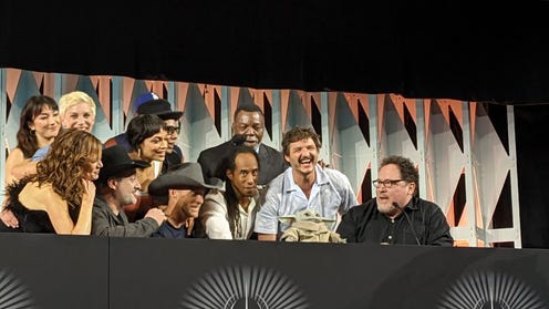 Image for Star Wars Celebration Mandalorian:  A Conversation with Pedro Pascal, Jon Favreau, Grogu, more - Live Coverage