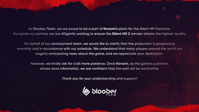 تیم Bloober از طرفداران می‌خواهد برای بازسازی Silent Hill 2 صبر کنند و می‌گوید همه چیز “به آرامی پیش می‌رود”