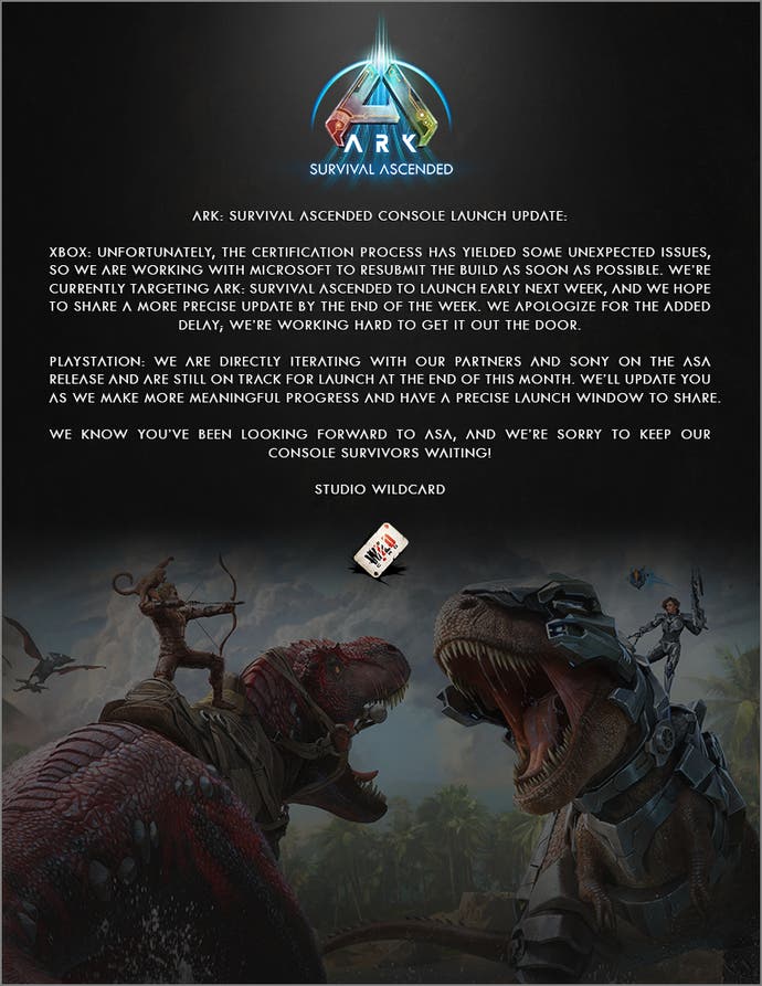 عرضه Ark: Survival Ascended Xbox Series X/S با تاخیر دیگری در لحظه آخر مواجه شد