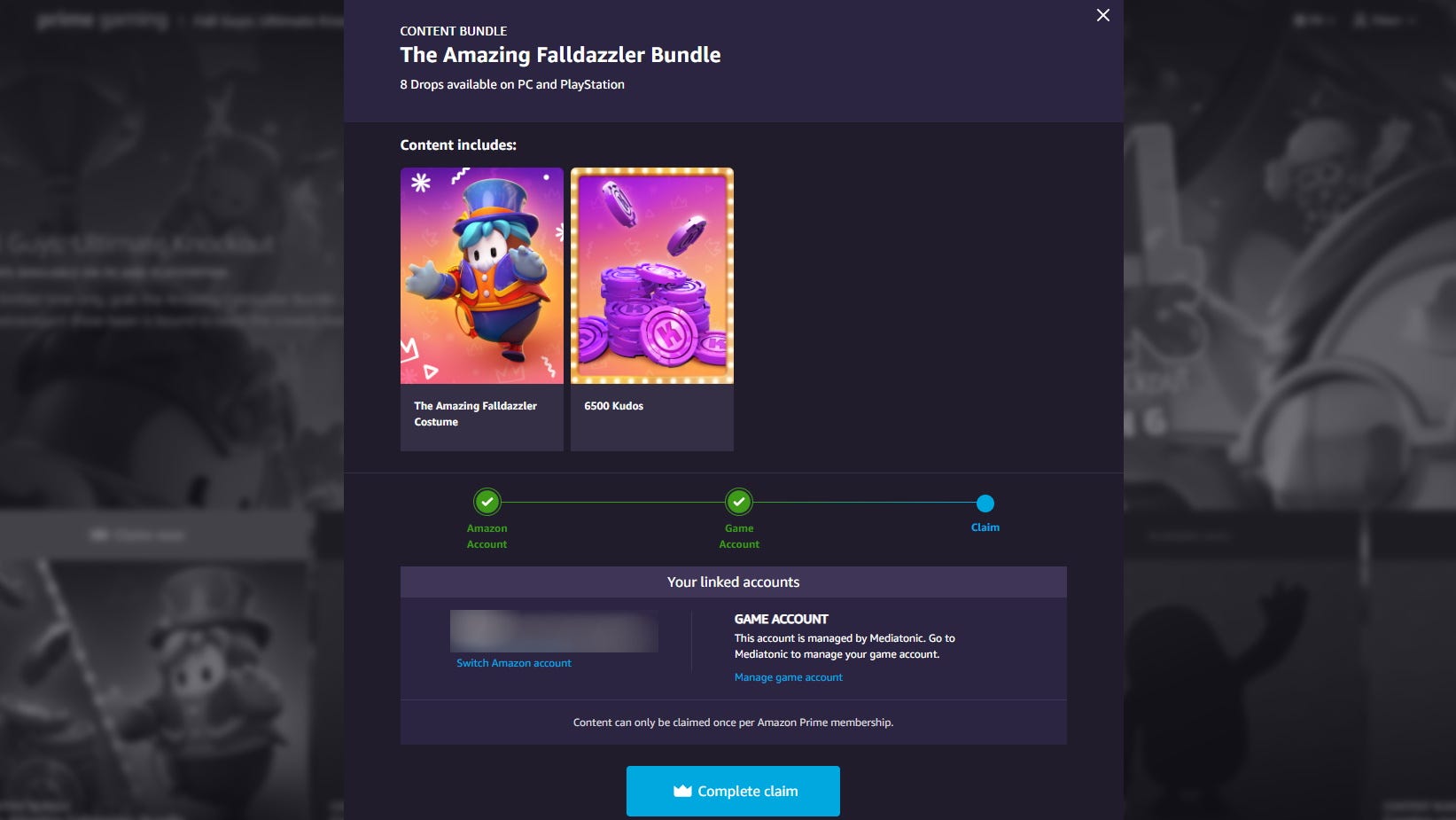 Amazon Fall Guys Fall Guys Prime Gaming rewards for November 2023 and how to link an ...