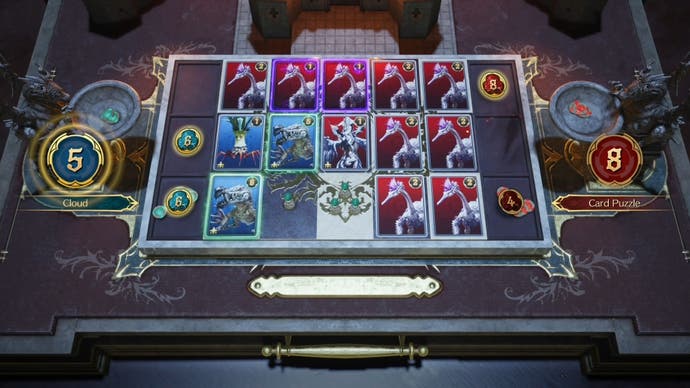 Торцевая доска испытания Card Carnival Sea Devil by Night в Final Fantasy 7 Rebirth.