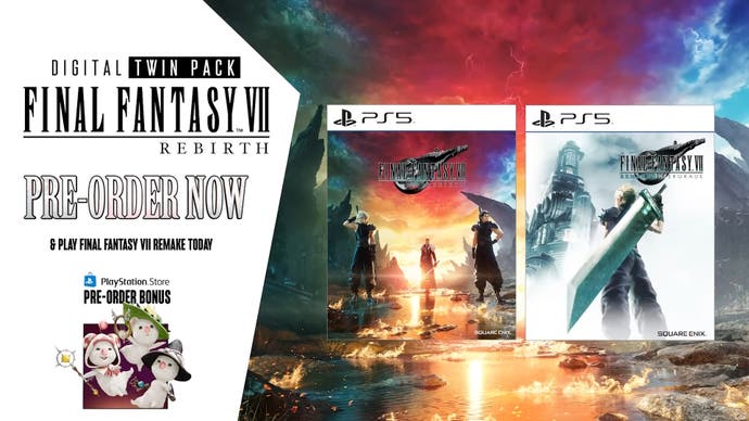 Vorbestelldetails für die Digital Twin Pack Edition von Final Fantasy 7 Rebirth