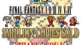 La serie Final Fantasy Pixel Remaster alcanza los 3 millones de copias vendidas