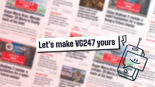 Newsprint-style image with a header that says 'Let's Make VG247" yours across the front