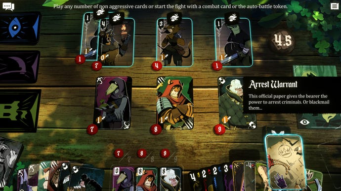 An arrest warrant is about to make a pack of bandits flee in Foretales.