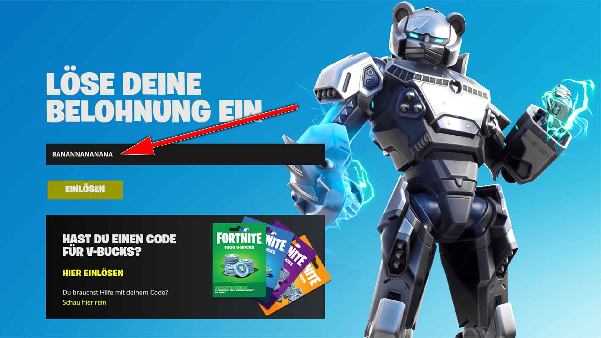 Fortnite Code spendiert euch gratis Emote „BananenTelefon“ Eurogamer.de