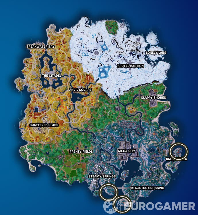 Fortnite C4 S2 Lighthouse Locations