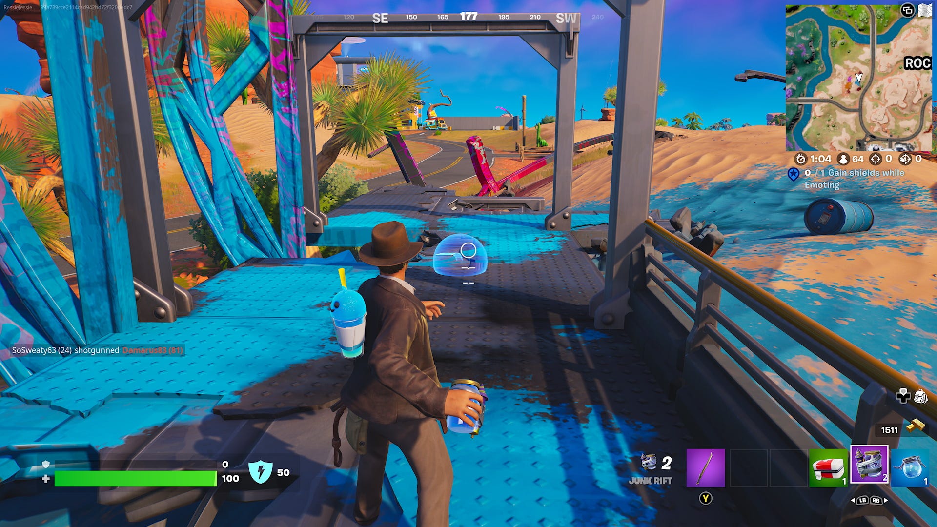 Fortnite Junk Rift locations and how to use a Junk Rift in Wreck Ravine