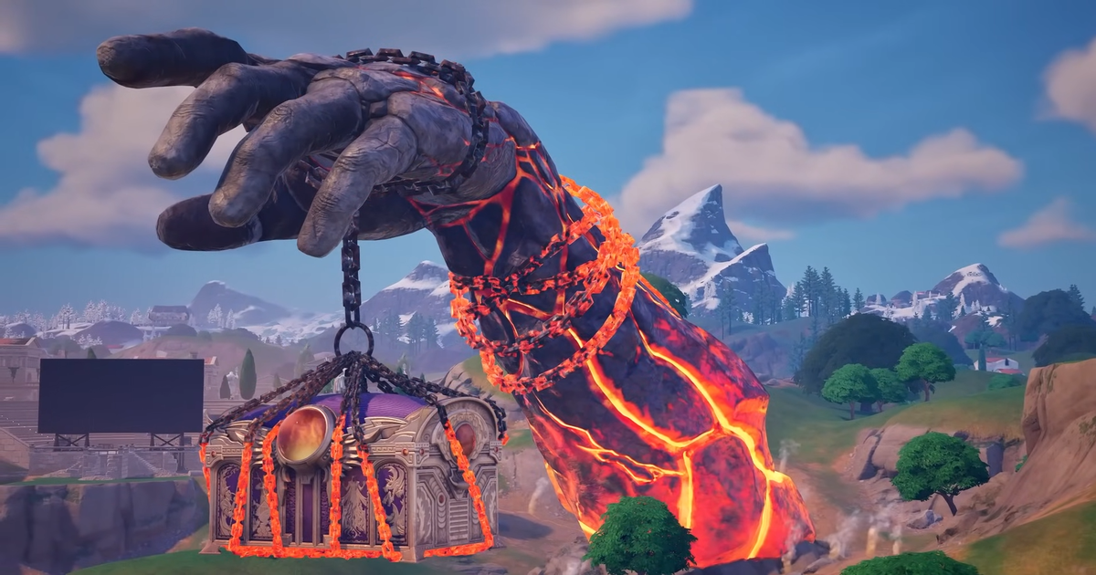 Players Delight in Fortnite’s Retro Vibes with Giant Hand Event