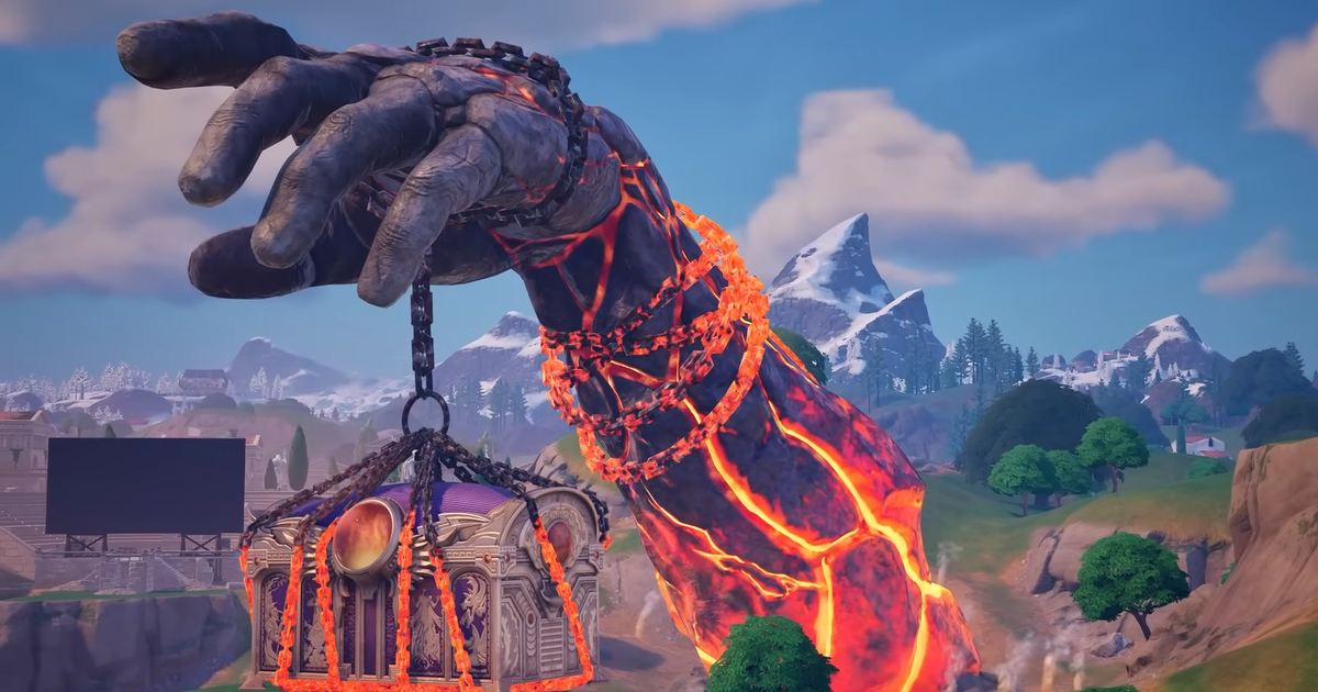 Fortnite's giant hand event was a return to the game's uniqueness of