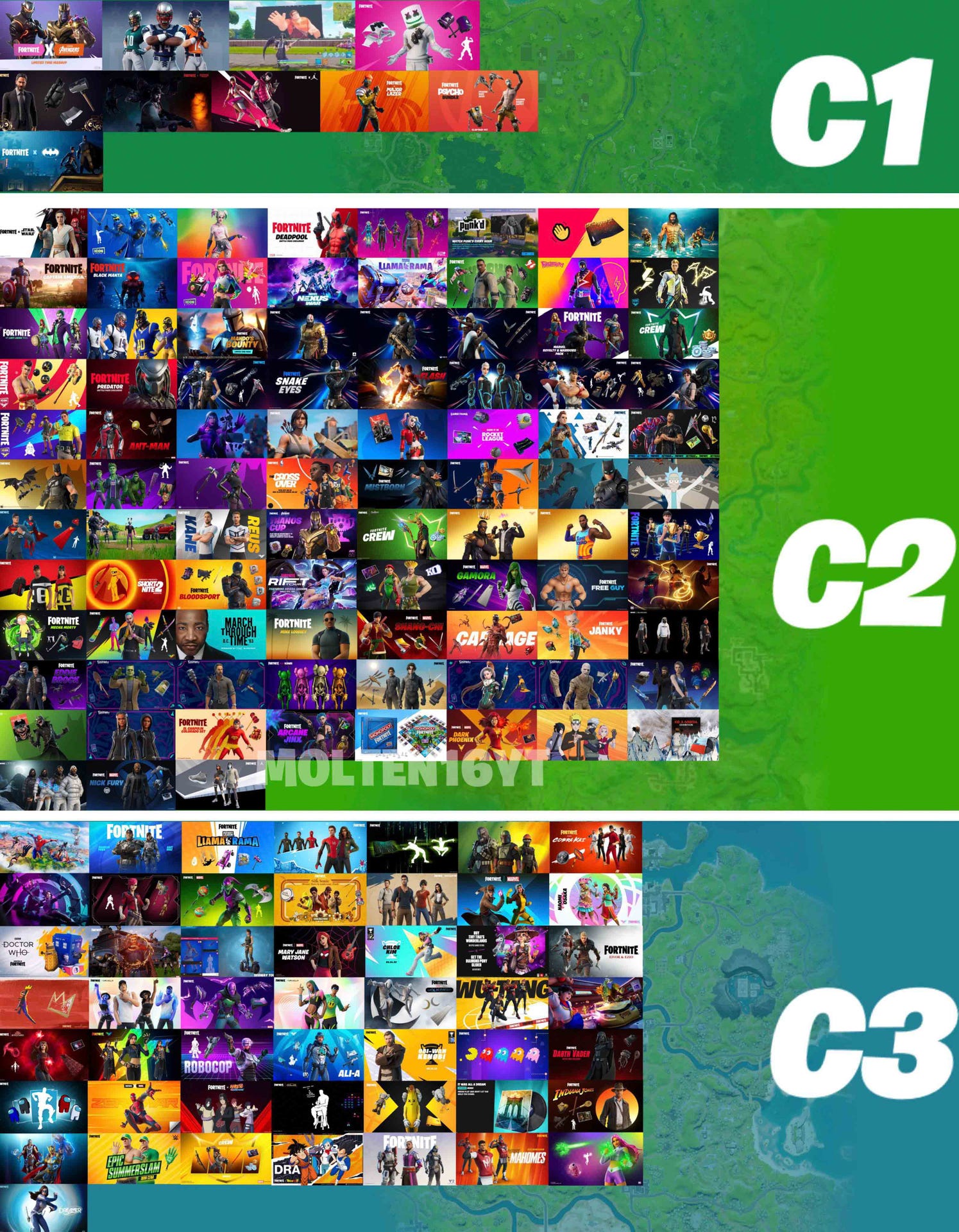 Fortnite X Lady Gaga, SpongeBob, Transformers, Juice WRLD Welche