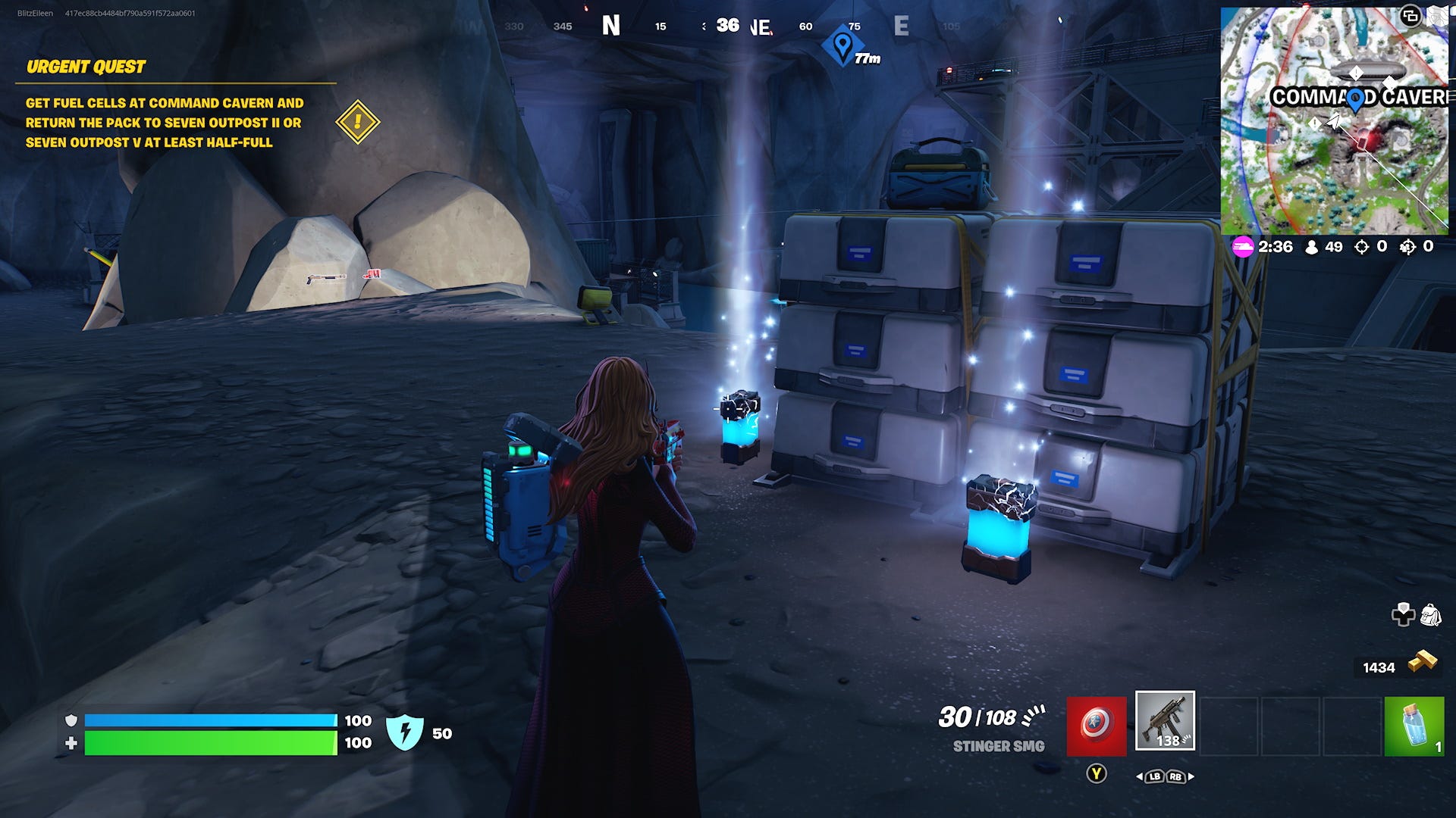 Equip The Backpack And Collect Fuel Cells Fortnite fuel cell locations, how to equip backpack and collect fuel