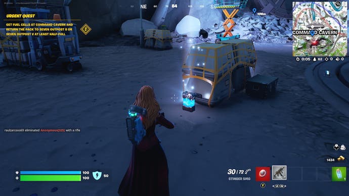 Equip The Backpack And Collect Fuel Cells Fortnite fuel cell locations, how to equip backpack and collect fuel