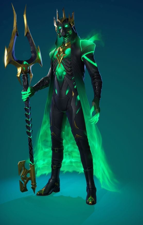Fortnite Chapter 5 Season 2 Battle Pass skins, including Hades