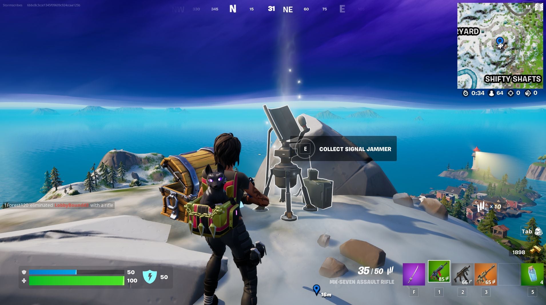 Where to collect the signal jammers in Fortnite