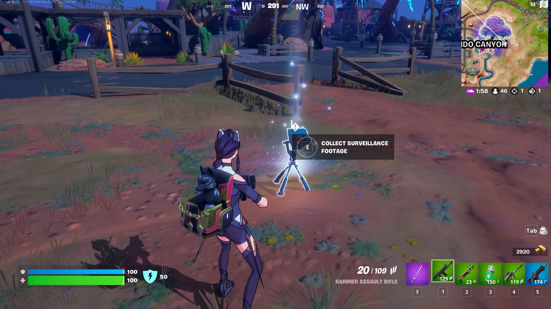 Where to find The Visitor and collect surveillance footage from cameras