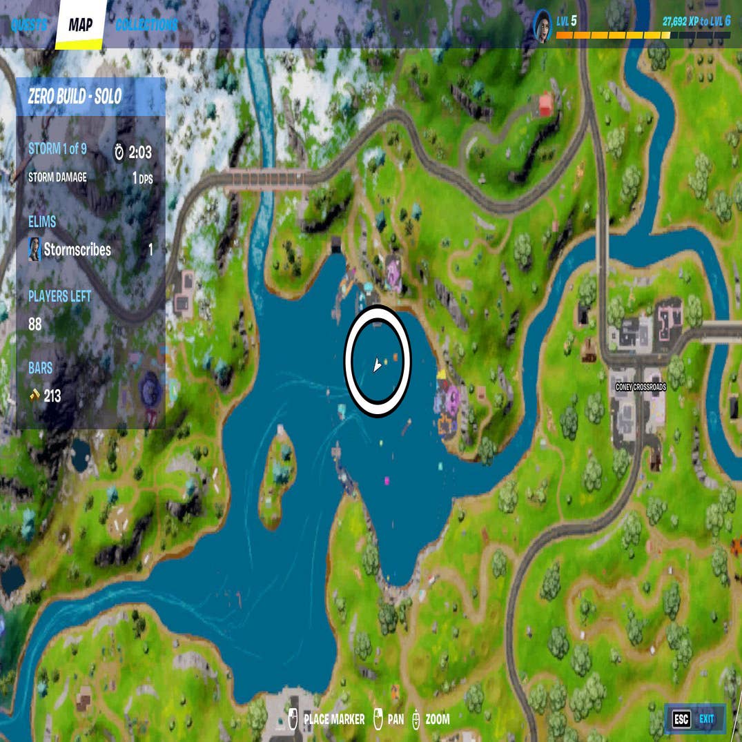 Fortnite player discovers the Zero Point in real life on Google Maps