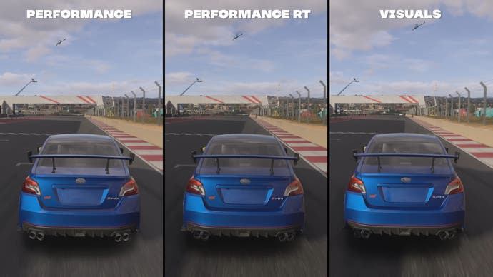 Comparación de modos de Forza Motorsport 2023