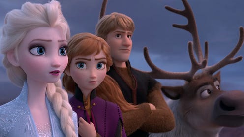 The main characters of Frozen 2 together.