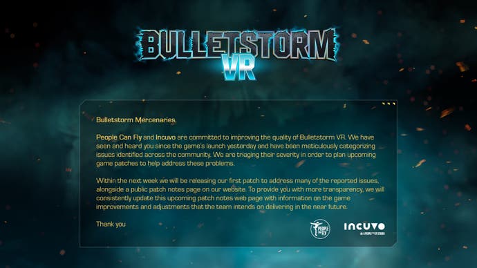 راه اندازی خراب Bulletstorm VR یک مرحله در یک زمان بررسی می شود