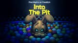 Five Nights at Freddy's Into the Pit promo art showing a ball pit with a sinister rabbit animatronic poking its head out