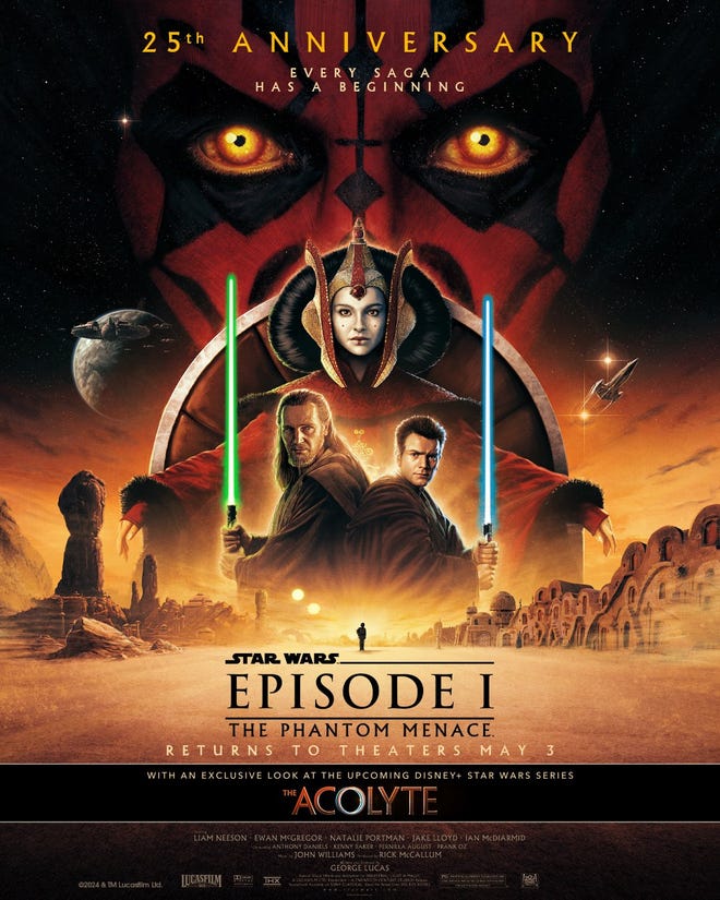 Star Wars Phantom Menace poster