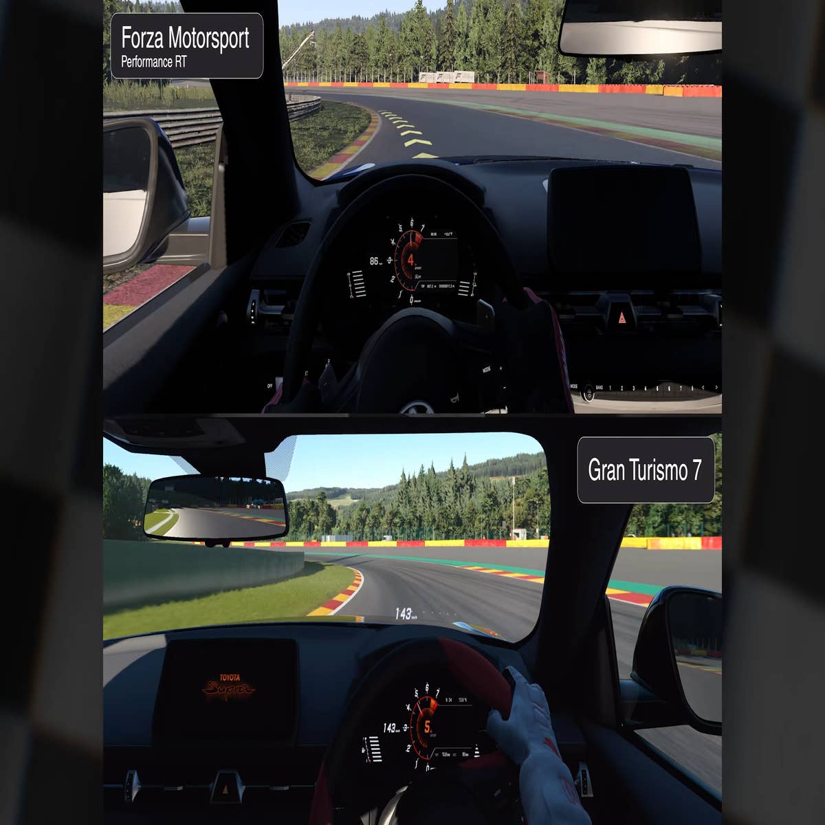 Gran Turismo 7 vs Forza Motorsport 7 Rain Effect Comparison 