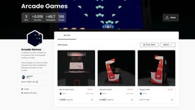 The NiFTy Arcade as it appeared on GameStop's NFT Marketplace, via the Wayback Machine.