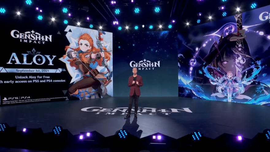 Geoff Keighley hosting Gamescom Opening Night Live in 2021.