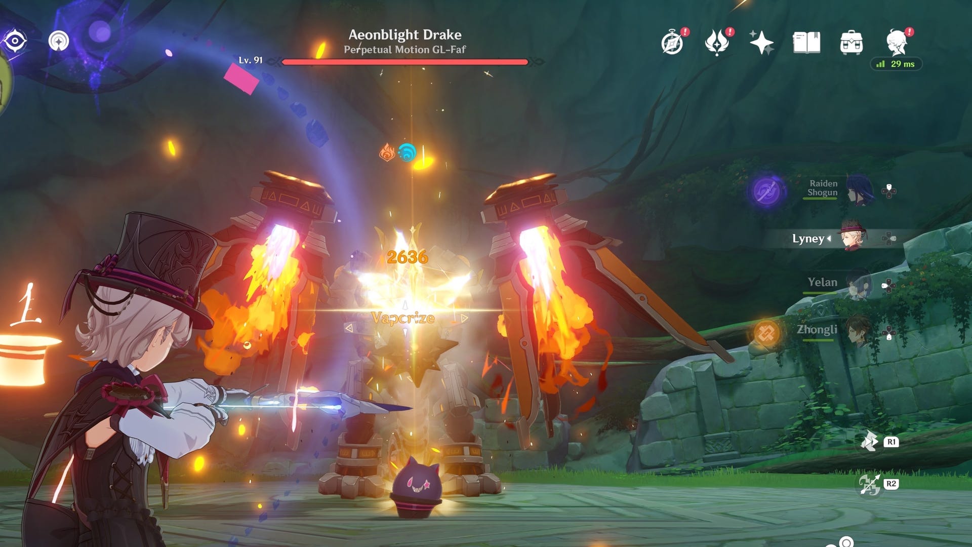 Pyrodrake Genshin Impact 元素反应图表和指南