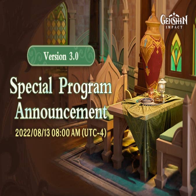 NEW REDEEM CODE 3.0 Livestream Genshin Impact Special Program