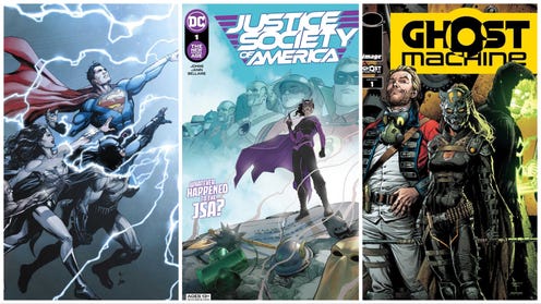 Banner of DC Universe Rebirth, Justice Society of America, Ghost Machine