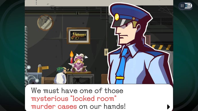 A policeman discovers a locked room murder in Ghost Trick: Phantom Detective