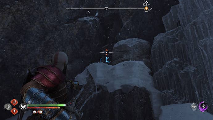 Kratos lighting the first Nornir brazier at the Well of Urd in God of War Ragnarok