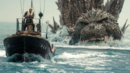 Godzilla Minus One - boat chase