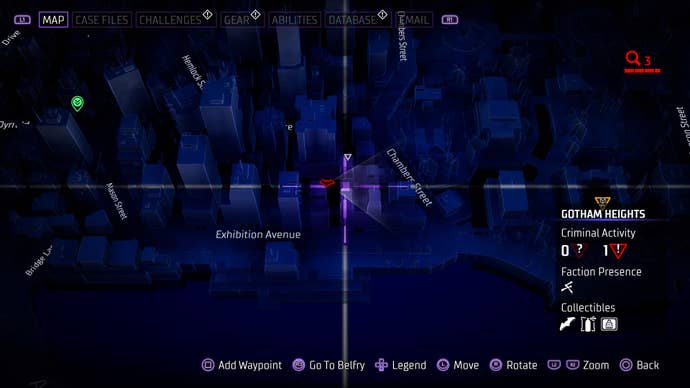 3rd Gotham Heights Batarang location