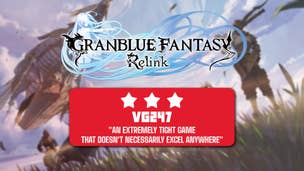 Review header image for Granblue Fantasy Relink that reads: 3 stars, "An extremely tight game that doesn't necessarily excel anywhere".