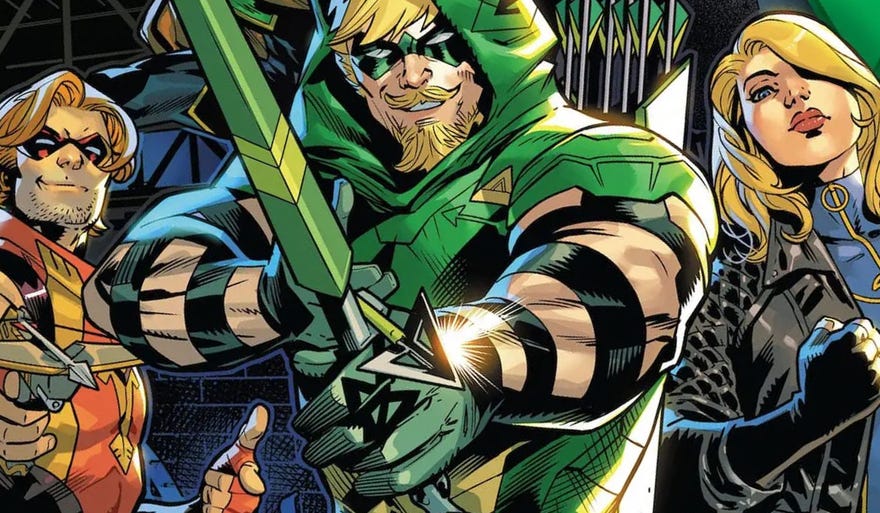 Green Arrow Dawn of DC header