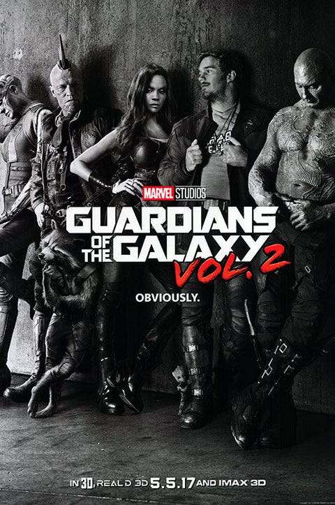 Guardians of the Galaxy Vol. 2 Movie Poster