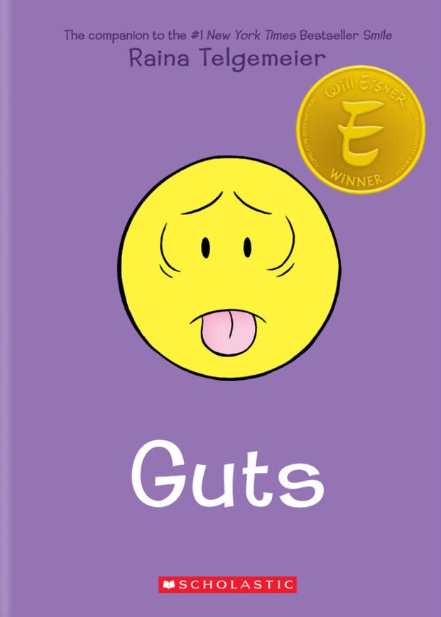 Guts cover by Raina Telgemeier