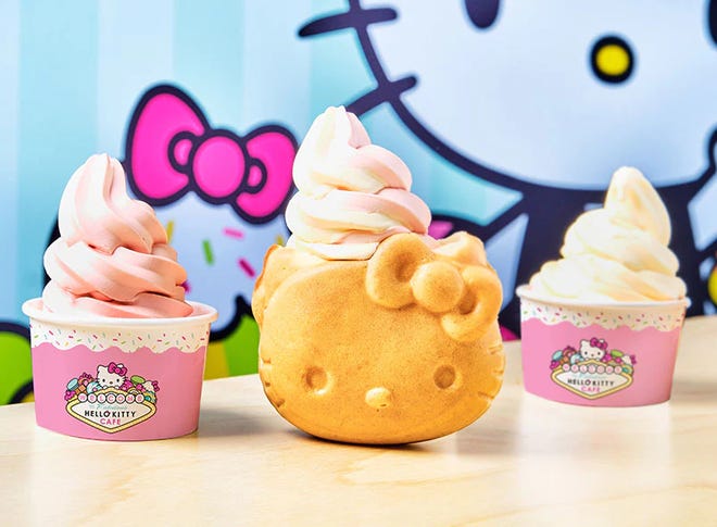 Photograph of food from Hello Kitty Cafe