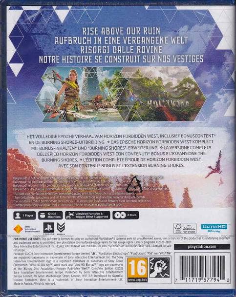 Horizon Forbidden West: Complete Edition PlayStation 5\'s first two disc  game