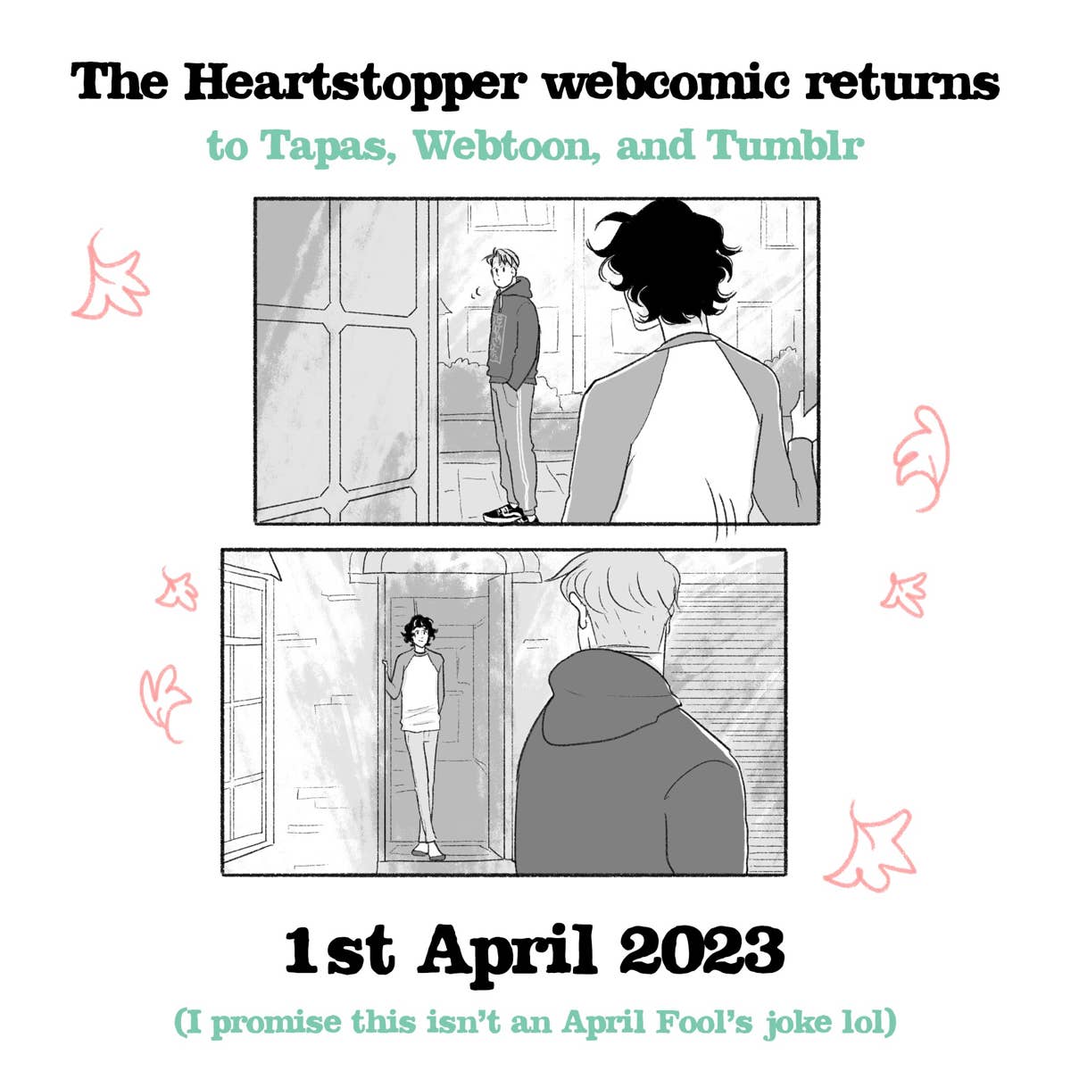 Alice Oseman's Heartstopper webcomic set for an April 1 return (No fooling)