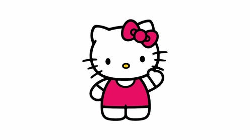 Hello Kitty waving